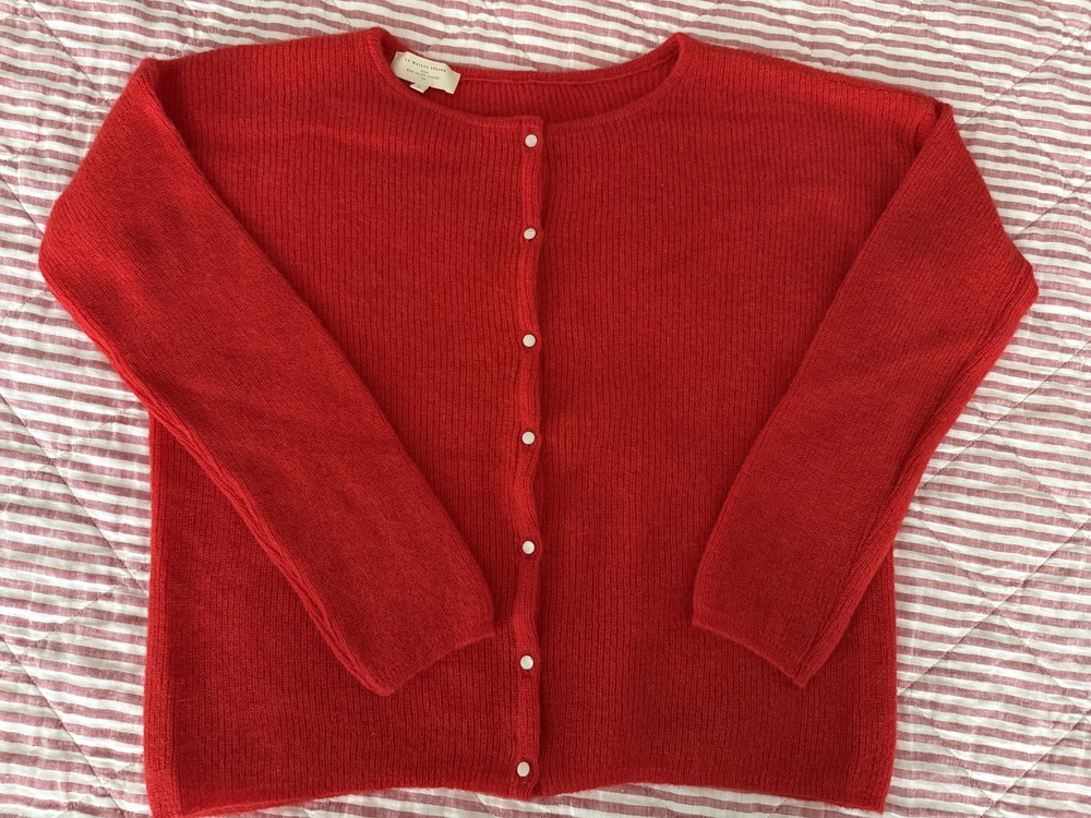 Sezane Gaspard Cardigan Red - Size L